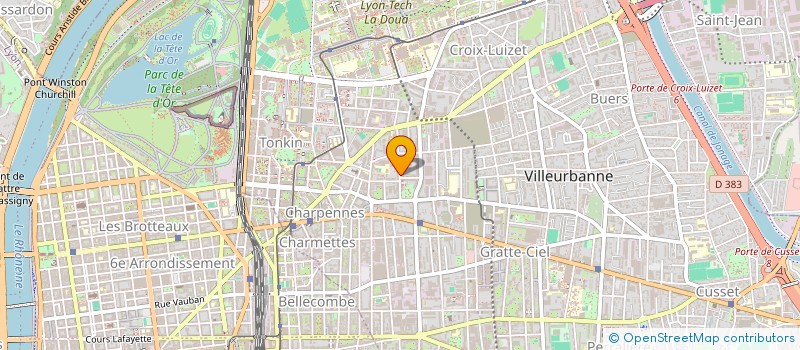 localisation de l'entreprise AMM à VILLEURBANNE