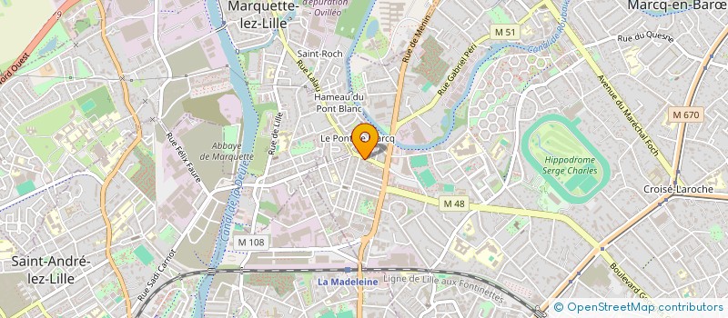 localisation de l'entreprise AMM à MARCQ-EN-BARŒUL