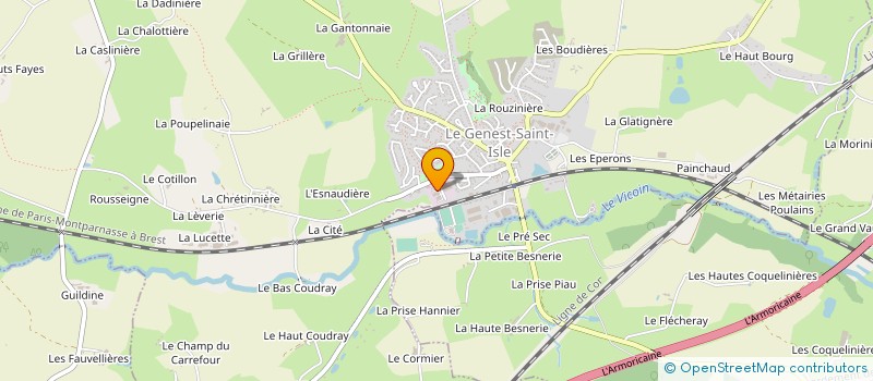 localisation de l'entreprise AMM à LE GENEST-SAINT-ISLE