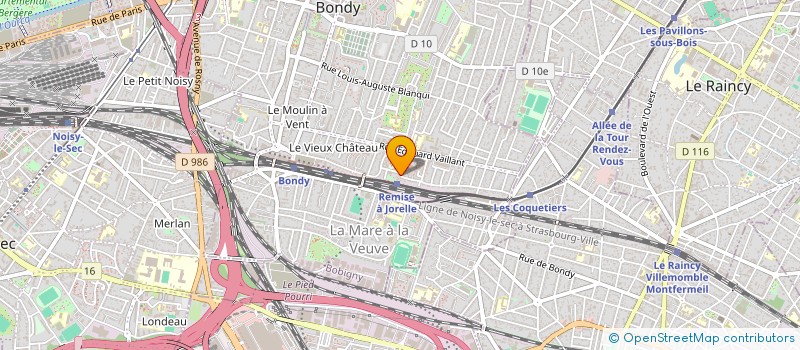 localisation de l'entreprise AMM  BONDY