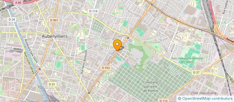 localisation de l'entreprise AMM AUTO  AUBERVILLIERS