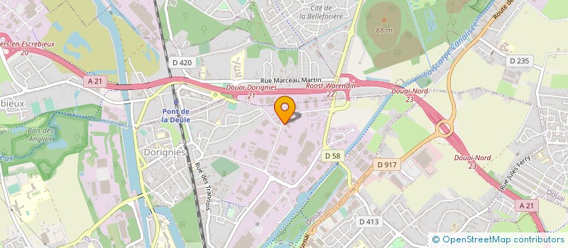 localisation de l'entreprise AMM DELOBELLE  DOUAI
