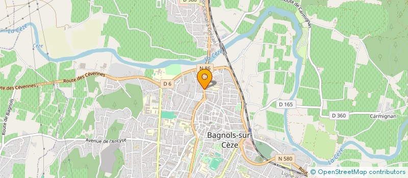 localisation de l'entreprise AMM INNOV BATIMENT à BAGNOLS-SUR-CEZE