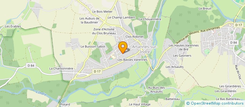 localisation de l'entreprise AMM SPECTACLES  ARTANNES-SUR-INDRE