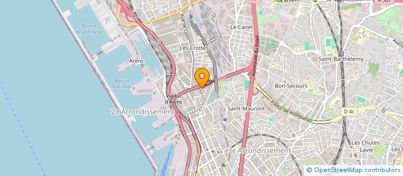 localisation de l'entreprise AMM TRAVAUX  MARSEILLE