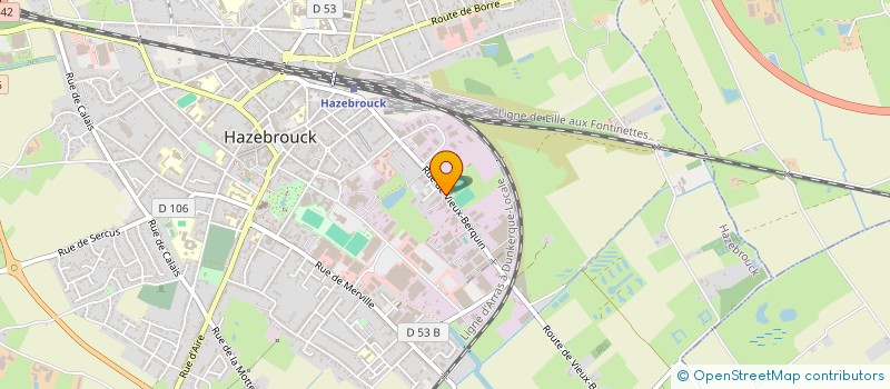 localisation de l'entreprise AMMA à HAZEBROUCK