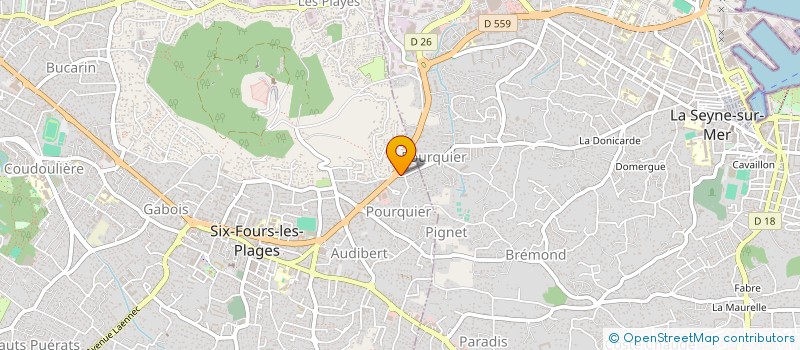 localisation de l'entreprise AMMA à SIX-FOURS-LES-PLAGES
