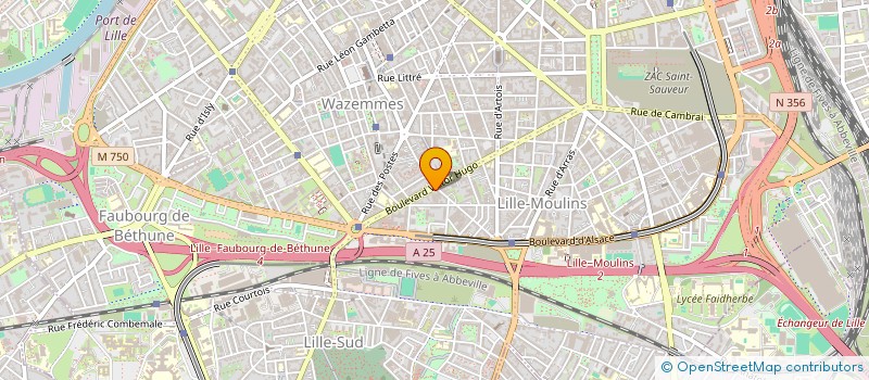 localisation de l'entreprise AMMA à LILLE