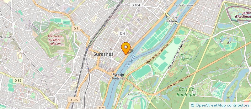 localisation de l'entreprise AMMA à SURESNES
