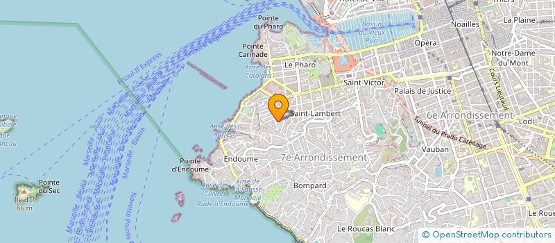 localisation de l'entreprise AMMA SANTE à MARSEILLE