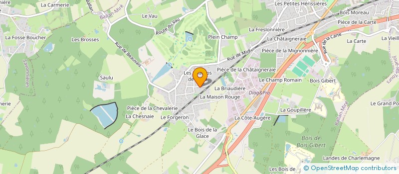 localisation de l'entreprise AMMAC  BALLAN-MIRE