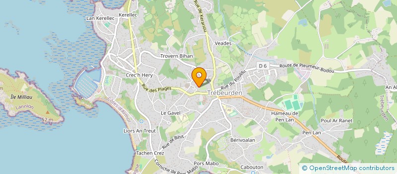 localisation de l'entreprise AMMAC TREBEURDEN PLEUMEUR-BODOU  TREBEURDEN