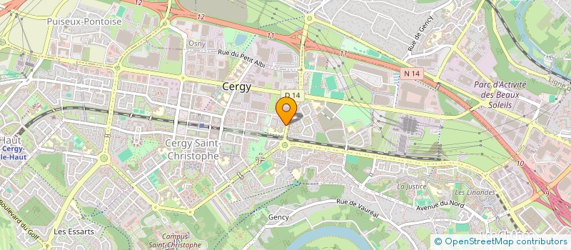 localisation de l'entreprise AMMAME  CERGY