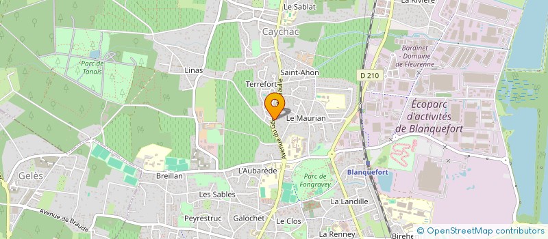 localisation de l'entreprise AMMANI à BLANQUEFORT