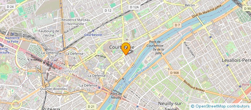 localisation de l'entreprise AMMB à COURBEVOIE
