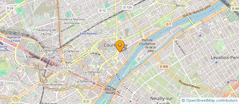 localisation de l'entreprise AMMB FINANCE à COURBEVOIE