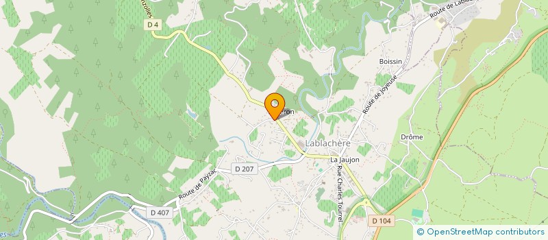 localisation de l'entreprise AMMC  LABLACHERE