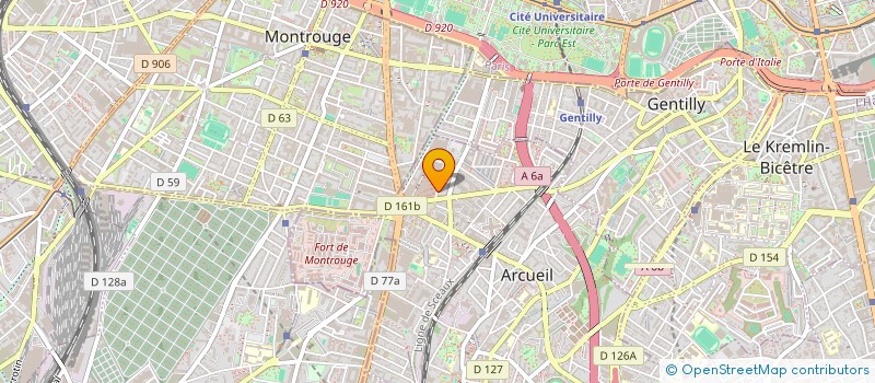localisation de l'entreprise AMMEDREG CONSULTING à ARCUEIL