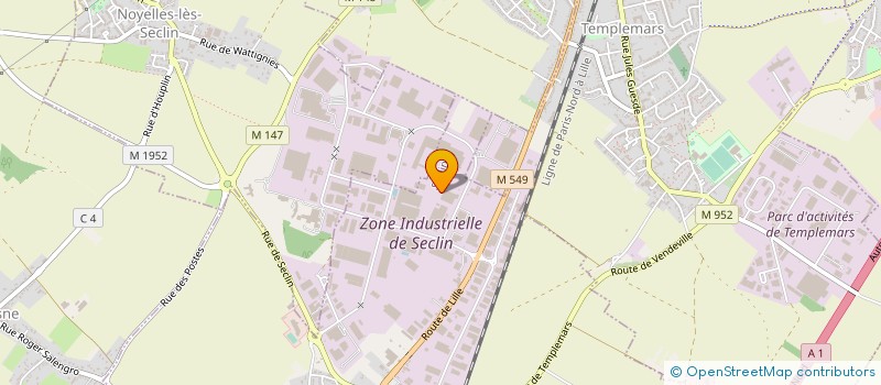 localisation de l'entreprise AMMEGA FRANCE SAS à NOYELLES-LES-SECLIN