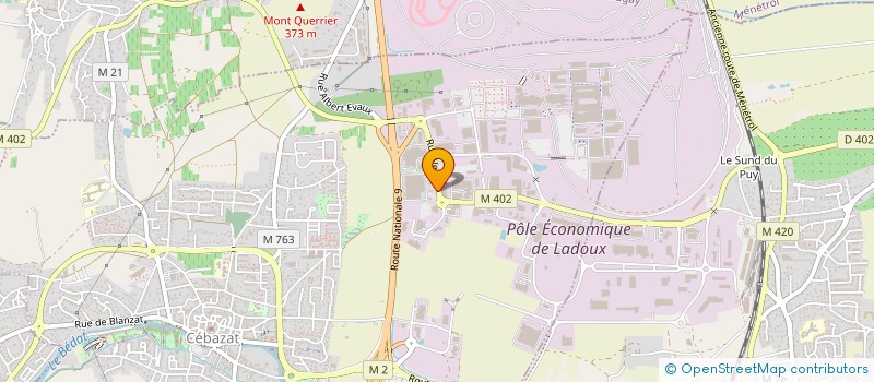 localisation de l'entreprise AMMERIS  CEBAZAT