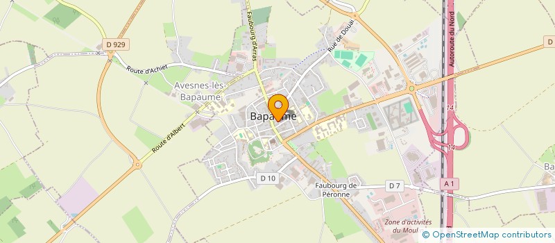 localisation de l'entreprise AMMEUX VALERIE - PEUGNIEZ VERONIQUE  BAPAUME