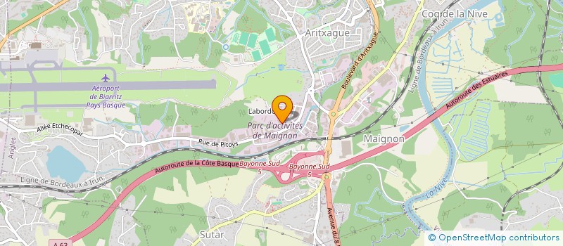 localisation de l'entreprise AMMI à BIARRITZ