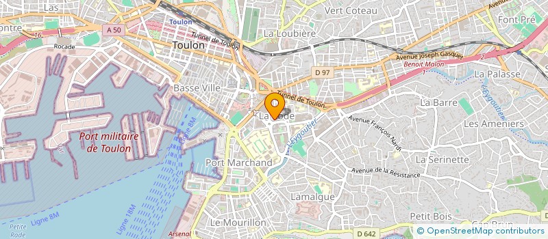 localisation de l'entreprise AMMI  TOULON