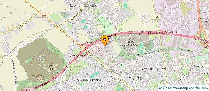 localisation de l'entreprise AMMI  LOOS-EN-GOHELLE