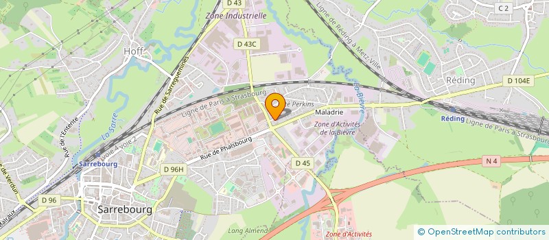 localisation de l'entreprise AMMI SARL à SARREBOURG