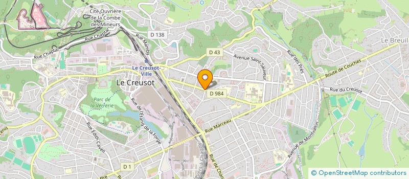 localisation de l'entreprise AMML  LE CREUSOT