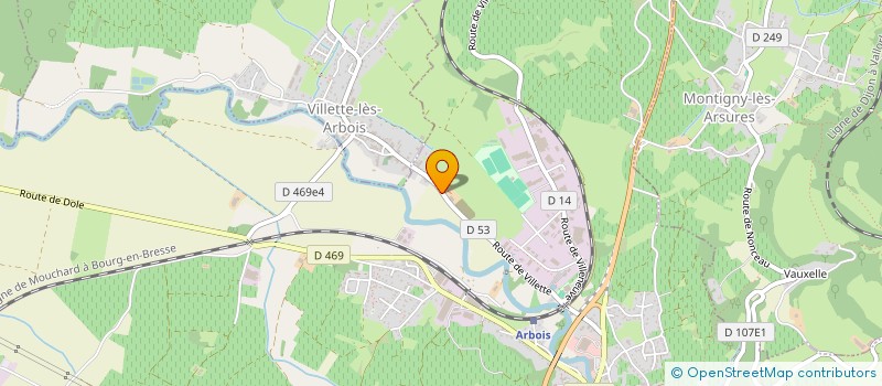 localisation de l'entreprise AMMONITES  ARBOIS