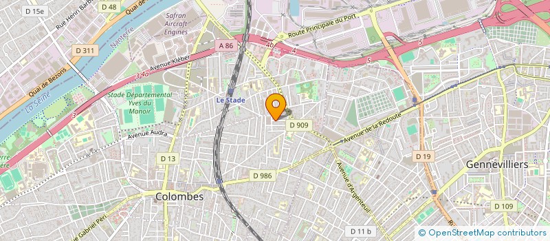 localisation de l'entreprise AMMULTITECH à COLOMBES