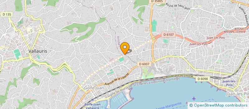 localisation de l'entreprise AMMUSIC à ANTIBES
