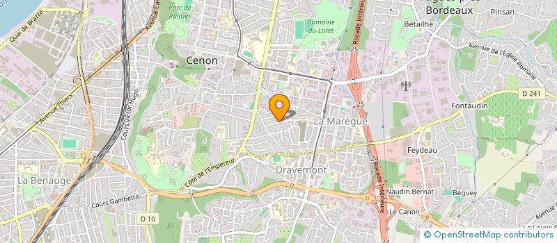 localisation de l'entreprise AMN 1  CENON