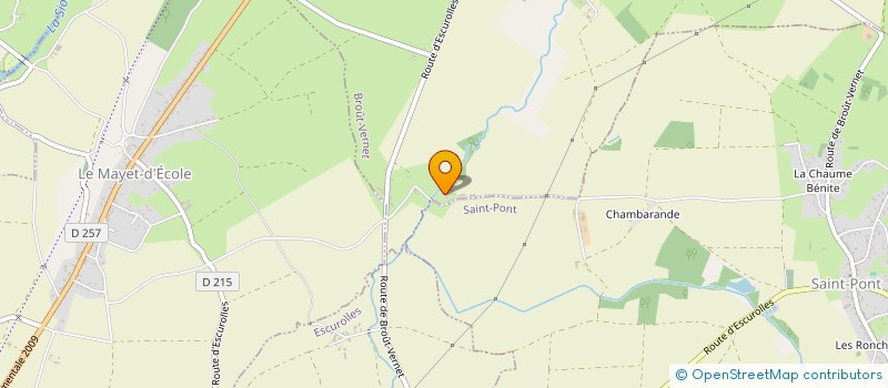 localisation de l'entreprise AMN  BROUT-VERNET