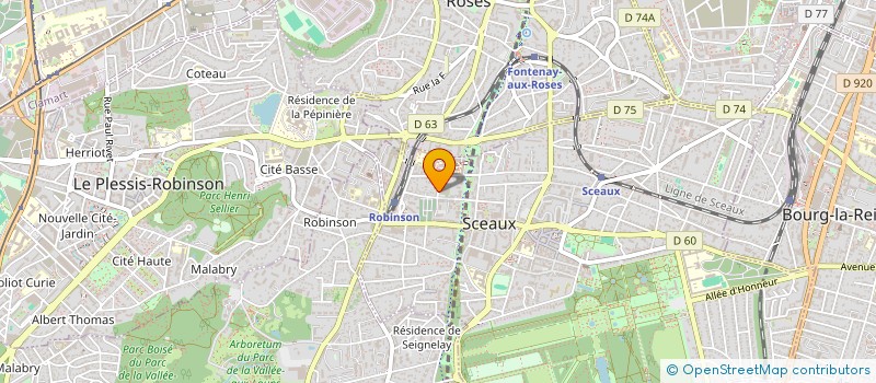 localisation de l'entreprise AMN GESTION à SCEAUX