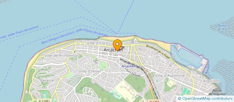 localisation de l'entreprise AMNASOLO à ARCACHON