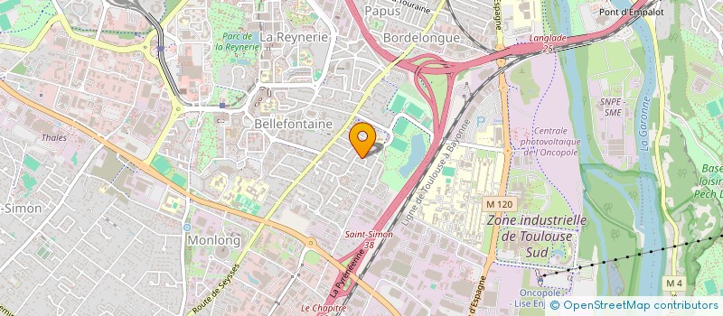 localisation de l'entreprise AMNES SERRURIER VITRIER à TOULOUSE