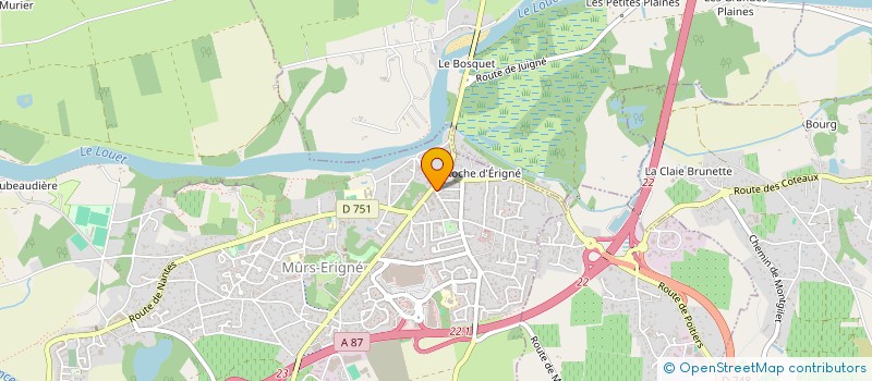 localisation de l'entreprise AMNESTY INTERNATIONAL GROUPE 100 D'ANGERS  MURS-ERIGNE