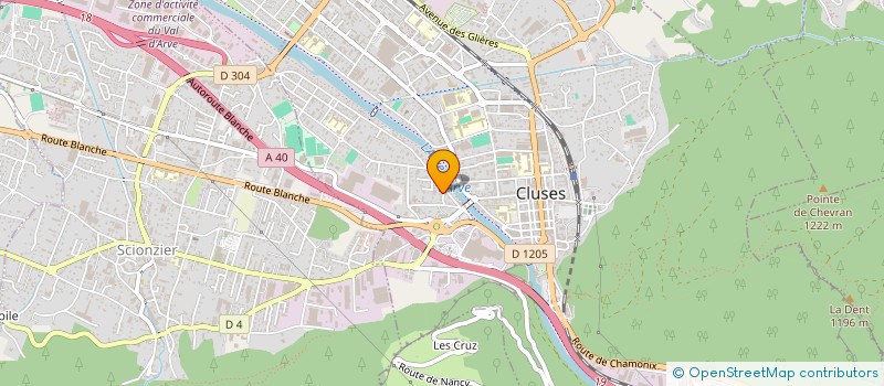 localisation de l'entreprise AMNESTY INTERNATIONAL GROUPE 123 DE LA HAUTE-VALLEE DE L'ARVE  CLUSES