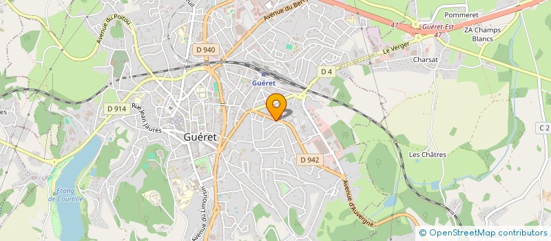 localisation de l'entreprise AMNESTY INTERNATIONAL GROUPE CREUSE  GUERET