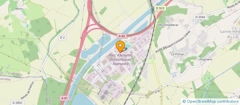 localisation de l'entreprise AMNEVILLE LABELLEMONTAGNE à PORTE-DE-SAVOIE