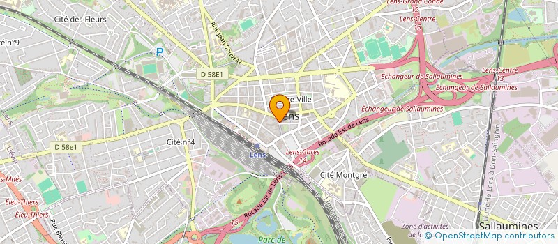 localisation de l'entreprise AMNISA à LENS