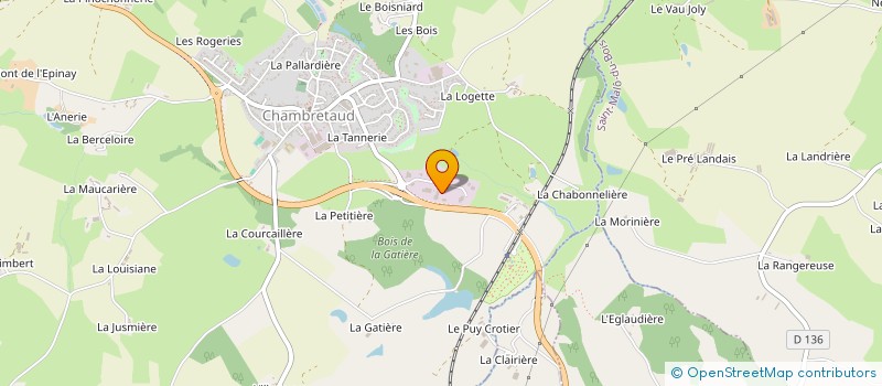 localisation de l'entreprise AMO 85  CHANVERRIE