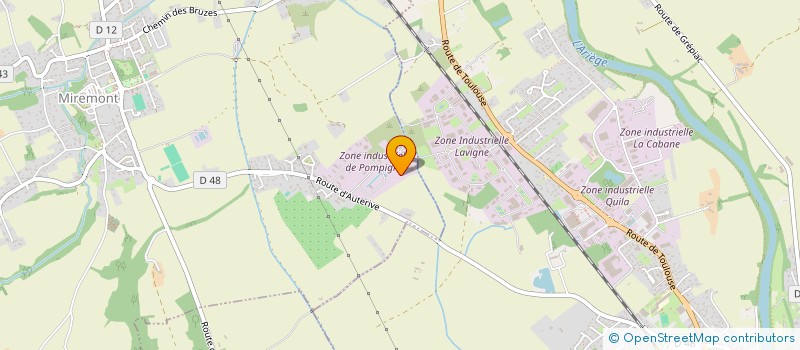 localisation de l'entreprise AMO AUTOMOBILE  MIREMONT