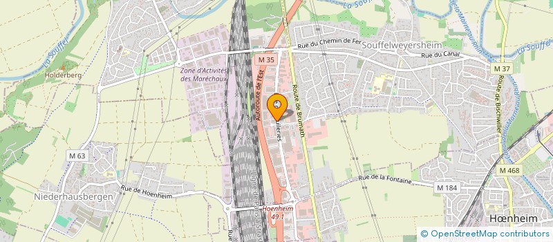 localisation de l'entreprise AMO CONCEPT à SOUFFELWEYERSHEIM