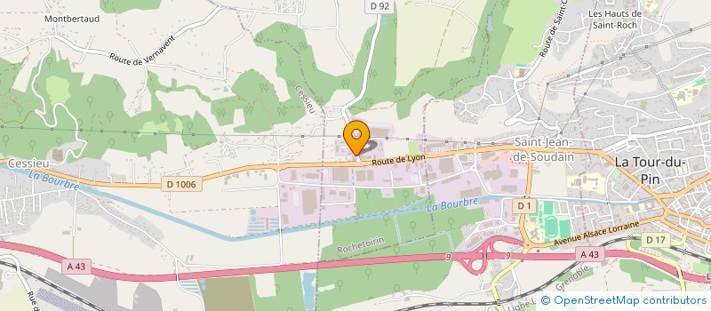 localisation de l'entreprise AMO ETUDE  ROCHETOIRIN