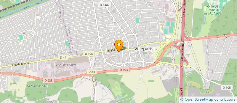 localisation de l'entreprise AMO FERMETURE INDUSTRIEL  VILLEPARISIS