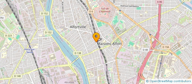 localisation de l'entreprise AMO GARAT à ALFORTVILLE