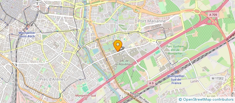 localisation de l'entreprise AMO PILATES SOCIETY  MONTPELLIER